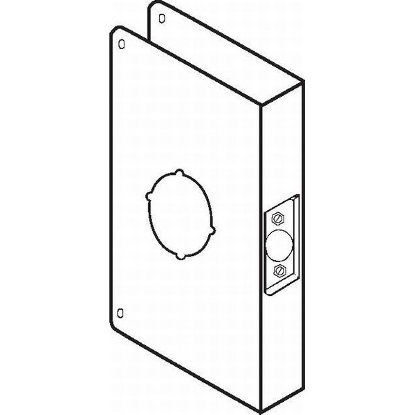 Classic Wrap Around for Extended and Converted Backset with 5" Backset and 1-3/4" Door
